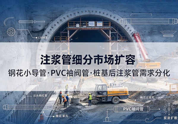 饶阳注浆管细分市场扩容，隧道钢花小导管、PVC 袖阀管、桩基后注浆管需求分化